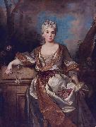 Nicolas de Largilliere Jeanne-Henriette de Fourcy oil painting reproduction